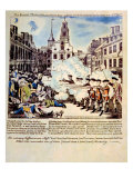 The Boston Massacre, March 5, 1770, Broadside Engraved, Printed and Sold by Paul Revere, 1770