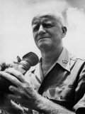 Fleet Admiral Chester Nimitz Visiting the B-29 Base on Guam in the Marianas, 1940's