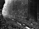 Crowds on Seventh Avenue in New York City after Franklin D. Roosevelt