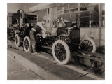 Ford Model Ts on the Moving Assembly Line, First Used by the Ford Motor Company in 1913