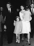 John F. Kennedy, Caroline Kennedy, Jacqueline Kennedy Holding John F. Kennedy Jr.