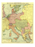 New Balkan States And Central Europe Map 1914
