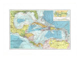 Central America, Cuba, Porto Rico, And The Islands Of The Caribbean Sea