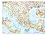 Mexico And Central America Map 1961