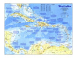 West Indies Map 1987 Side 1