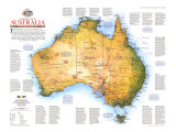 Travelers Look At Australia Map 1988