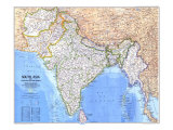 South Asia With Afghanistan And Burma Map 1984