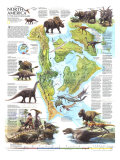 North America In The Age Of The Dinosaurs Map 1993