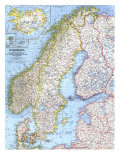 Scandinavia Map 1963