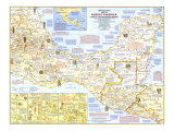 Archeological Map Of Middle America, Land Of The Feathered Serpent