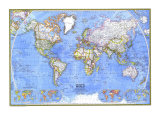 Political World Map 1975
