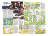 Buy Great Lakes Map 1987 Side 2 at AllPosters.com