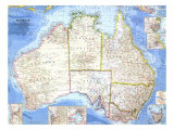 Buy Australia Map 1963 at AllPosters.com