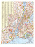 Buy Greater New York Map 1964 at AllPosters.com