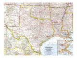 South Central United States Map 1961