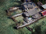 Buy Cuna Indians and dwellings at the edge of the coral fringed island at AllPosters.com
