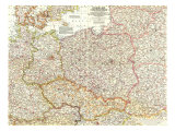 Poland And Czechoslovakia Map 1958