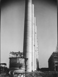 Buy Workmen Building Huge Chimneys at World's Biggest Coal-Fueled Power Plant at AllPosters.com
