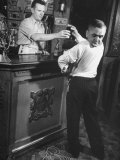 Revolving-Head Man Martin Laurello at Party Held for Robert Ripley's Oddities