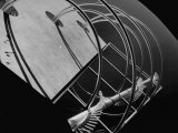 Swirling Metal Coils Surrounding a Spire Ornamenting Exhibition Building, World's Fair