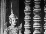 Religious Dancer at Temple of Angkor Wat, Wearing Richly Embroidered and Ornamented Costumes