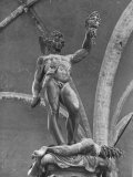 Young Perseus Holding the Decapitated Gorgon Head of Medusa, Standing over Her Body
