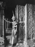 Buy Religious Ritual Dancer in Temple of Angkor Wat, Wearing Richly Embroidered and Ornamented Costumes at AllPosters.com