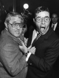 Entertainers Buddy Hackett and Jerry Lewis During Luncheon Given by the Friars Club in Lewis' Honor