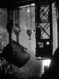 200-Ton Ladle at Work Near Blast Furnace in the Otis Steel Mill