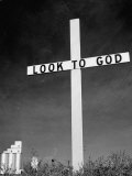 Sign Put Up by Ardent Baptist Who Lost His Wife and Occupied Himself by Putting Signs across the US