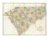 Buy Map of North and South Carolina, c.1839 at AllPosters.com