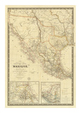 Nouvelle Carte du Mexique, Du Texas, c.1840