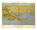 Buy Louisiana, Mississippi, Alabama and Part of Florida, c.1861 at AllPosters.com