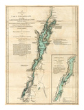 Buy Survey of Lake Champlain, including Lake George, Crown Point and St. John, c.1776 at AllPosters.com