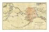 Buy Northwestern America Showing the Territory Ceded by Russia to the United States, c.1867 at AllPosters.com