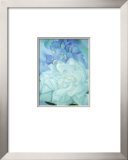 White Rose with Larkspur