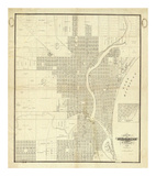 Map of Milwaukee, c.1856