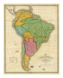 Map of South America, c.1826