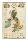 Buy Composite: Geological and Palaeontological Map of the British Islands, c.1854 at AllPosters.com