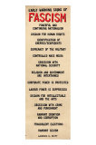 Buy Early Warning Signs Of Fascism at AllPosters.com