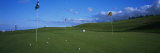 Golf Flags and Golf Balls in Golf Course, Santo Da Serra Course, Santo Da Serra, Madeira, Portugal