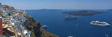 Buy Ships in the Sea Viewed from a Town, Santorini, Cyclades Islands, Greece at AllPosters.com