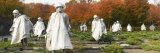 Statues of Army Soldiers in a Park, Korean War Memorial, Washington DC, USA