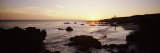 Silhouette of Rock Formations at Dusk, Leo Carrillo State Park, Malibu, Los Angeles County