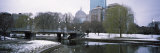 Last Snow of the Season, Boston Public Garden, Boston, Suffolk County, Massachusetts, USA