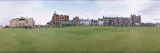 Golf Course with Buildings in the Background, St. Andrews, Fife, Scotland