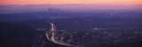 Aerial View of Los Angeles at Dusk, Glendale, California, USA