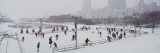 Group of People Ice Skating in a Park, Bicentennial Park, Chicago, Cook County, Illinois, USA