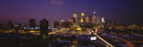 Skyscrapers Lit Up at Dusk, Minneapolis, Minnesota, USA
