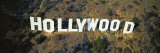 California, Los Angeles, Aerial View of Hollywood Sign at Hollywood Hills